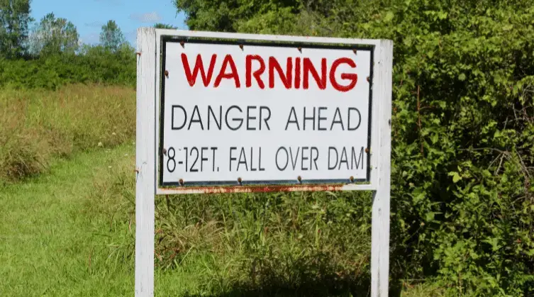 You see a sign that says “Danger Ahead!” – what do you do